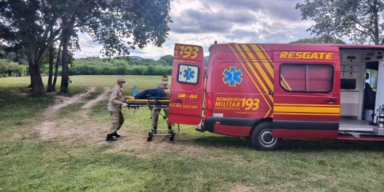 Resgate aéreo socorre peão ferido no Pantanal