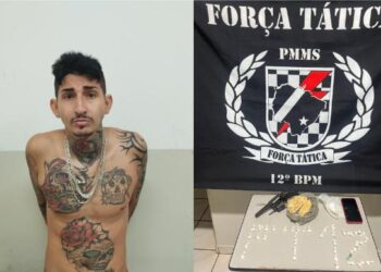 PM prende suspeito de homicídio em Glória de Dourados