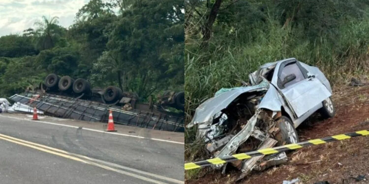 Cantor morre após colisão violenta na BR-163 em MS