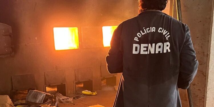 Polícia Civil incinera mais de 9,7 toneladas de entorpecentes na Capital