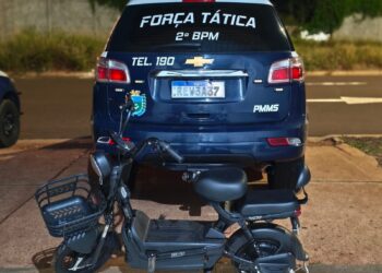 Polícia Militar em Três Lagoas realiza prisão de autor de roubo e recupera bicicleta elétrica roubada