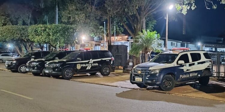 Durante Operação Cerco Integrado em Três Lagoas, cinco pessoas são presas, drogas e armas de fogo são apreendidas