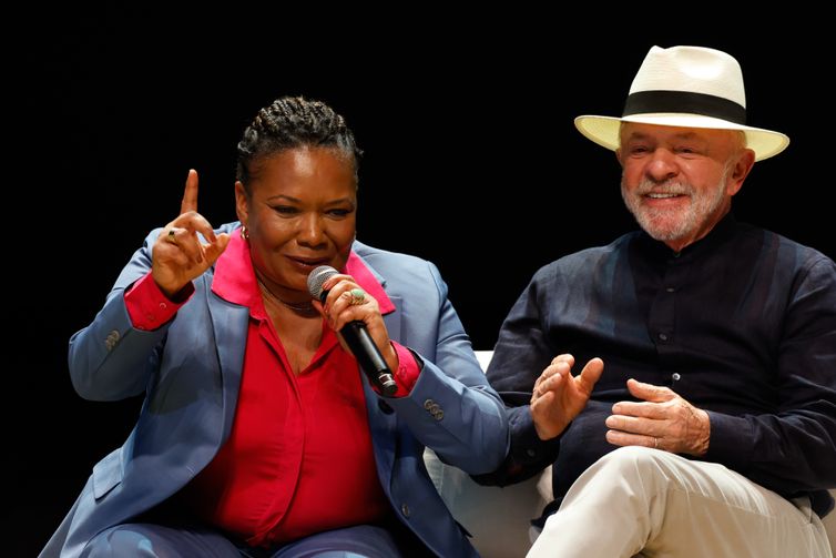 Rio de Janeiro (RJ), 30/05/2026 – Lançamento do Tela Brasil, na Cidade das Artes, com o presidente da República, Luiz Inácio Lula da Silva, a ministra da Cultura, Margareth Menezes, e o ministro do Desenvolvimento, Indústria, Comércio e Serviços, Márcio Elias Rosa.  Foto: Fernando Frazão/Agência Brasil