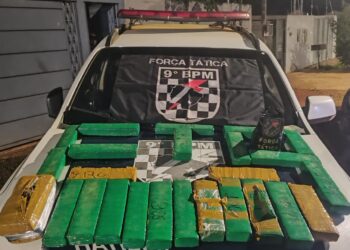 Dupla foragida é presa com 25 kg de maconha em Campo Grande
