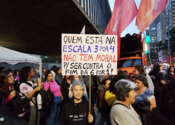 Em SP, centrais sindicais e movimentos sociais pedem fim da escala 6x1