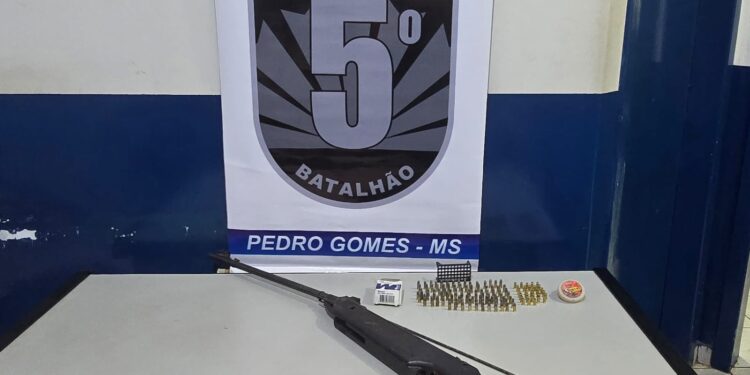 Polícia Militar prende homem por porte ilegal de arma em Pedro Gomes