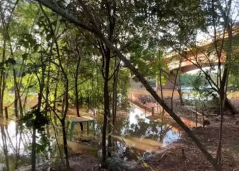 Corpo de caminhoneiro é encontrado em caminhão submerso no Rio Vacaria