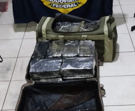 PRF apreende 629 kg de maconha em Bataguassu durante fiscalizações