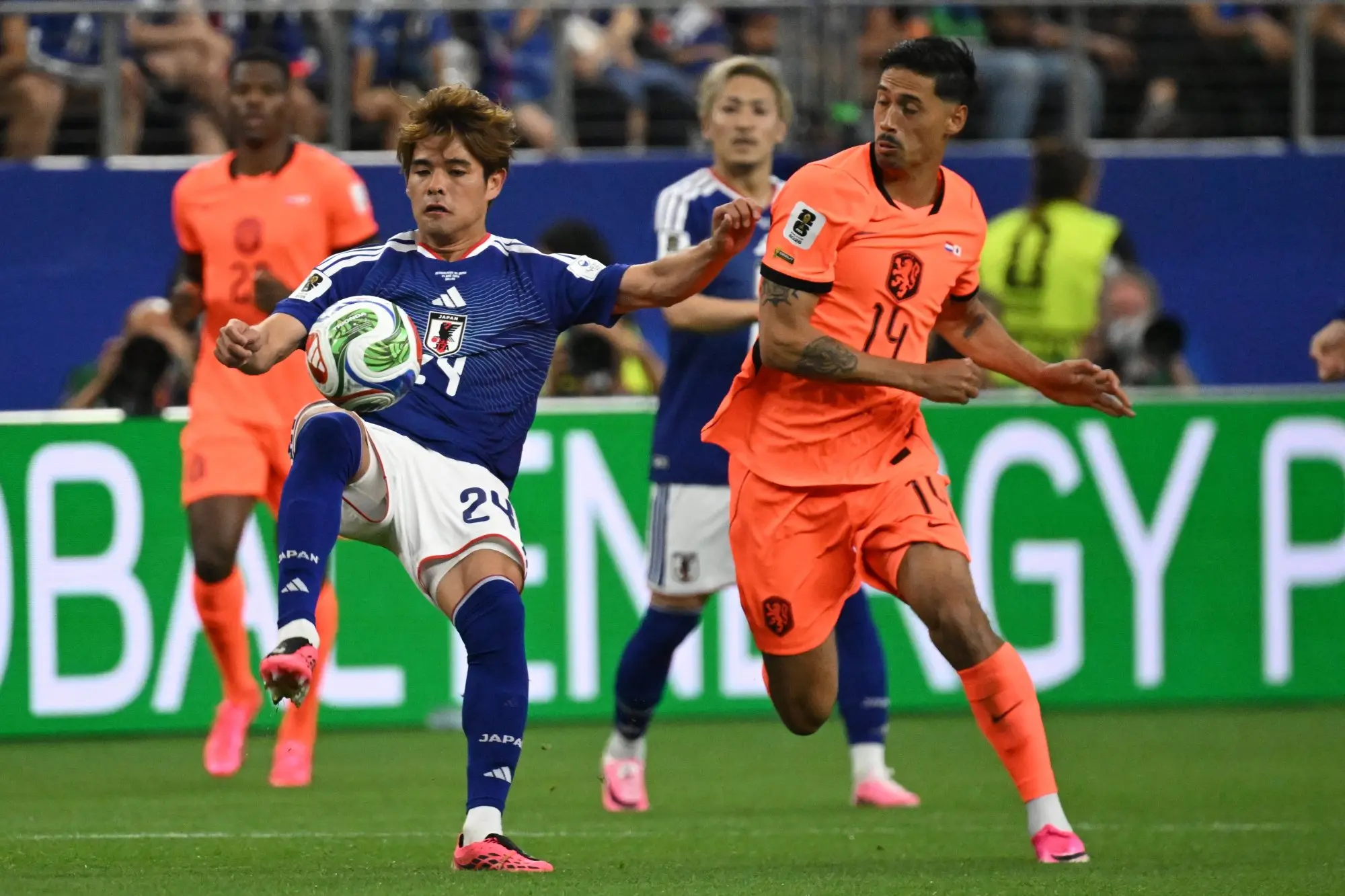 Holanda e Japão na Copa do Mundo