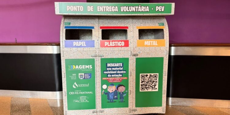 Bioparque Pantanal recebe ponto de entrega voluntária de resíduos e reforça educação ambiental em MS
