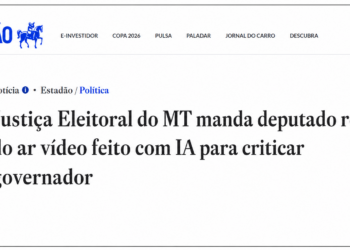 Estadão erra sigla e confunde MS com MT em chamada sobre decisão da Justiça Eleitoral