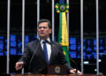 Em discurso, à tribuna, senador Sergio Moro (PL-PR).