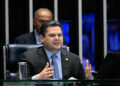 Presidente do Senado Federal, senador Davi Alcolumbre (União-AP) conduz sessão.