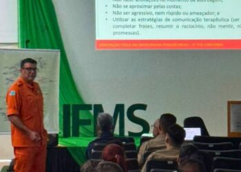 Patrulheiros do Detran de Aquidauana passam por capacitação para intervenção em crises de saúde mental