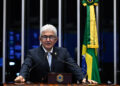Senador Astronauta Marcos Pontes (PL-SP) em discurso à tribuna.