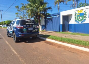 PM conduz jovem por violação de domicílio em Taquarussu