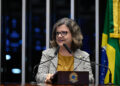 À tribuna, em discurso, senadora Teresa Leitão (PT-PE).