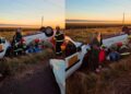VÍDEO: Motorista sofre fratura grave após colisão na BR-262