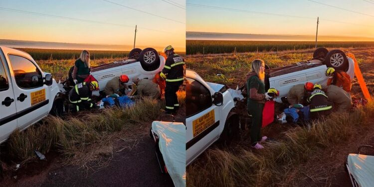 VÍDEO: Motorista sofre fratura grave após colisão na BR-262