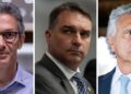 Caiado e Zema anunciam apoio a Flávio na disputa com Lula no 2º turno da eleição