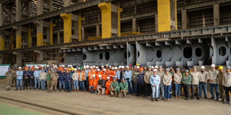 Estaleiro no RS começa a construir navios encomendados pela Transpetro