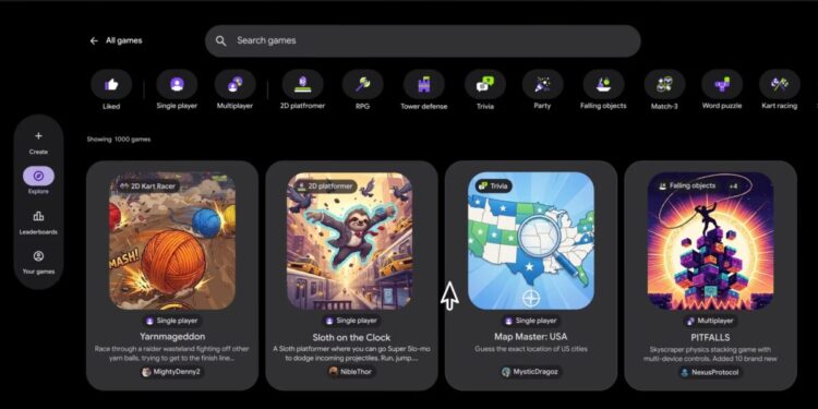 Google lança IA que deixa você criar jogos sem saber programar