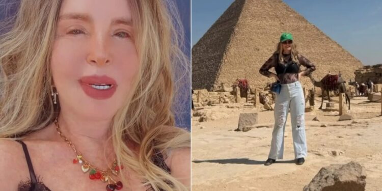 Isis de Oliveira tem problema de saúde durante viagem ao Egito: 'Olho inchado e sem abrir direito'