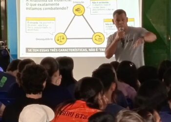 Polícia Civil promove palestra sobre bullying e segurança digital em escola de Fátima do Sul 