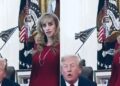 Visita de bilionária a Trump no Salão Oval dispara teorias da conspiração: 'Alien?'